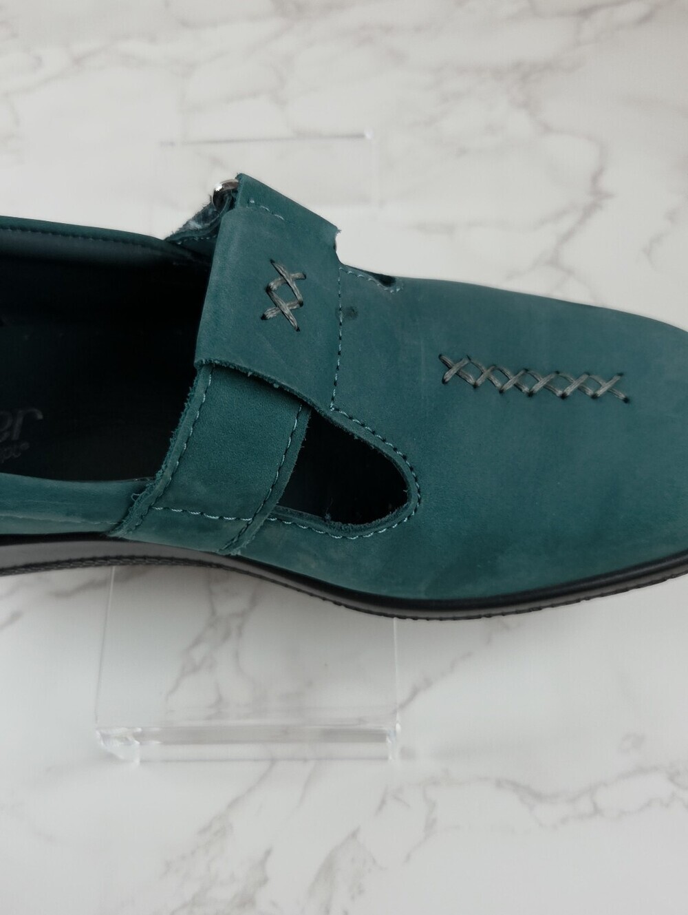 hotter Teal Nubuck Mary Jane Strap Shoes(B27) - Picture 15 of 15